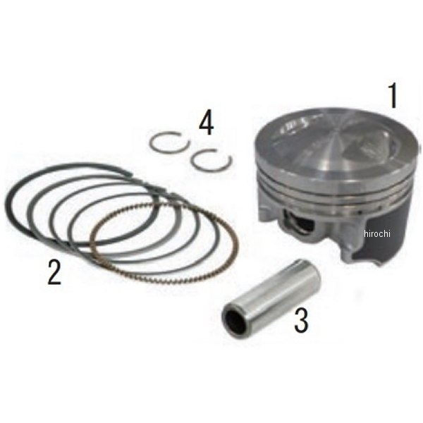 PISTON KIT (Sステージ)Ape50