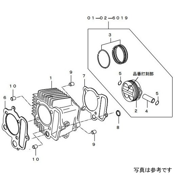 DOHC シリンダーキット スカット 106cc