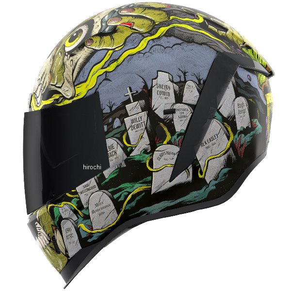 フルフェイスヘルメット AIRFORM DEAD SERIOUS 黒 Sサイズ