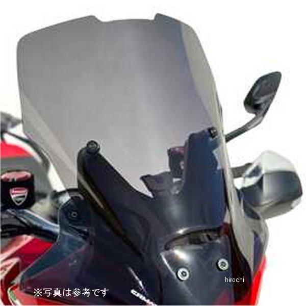 0107033-xx  ハイプロテクション ウインドシールド 53cm 21年-23年 ムルティストラーダV4 ライトブラウン