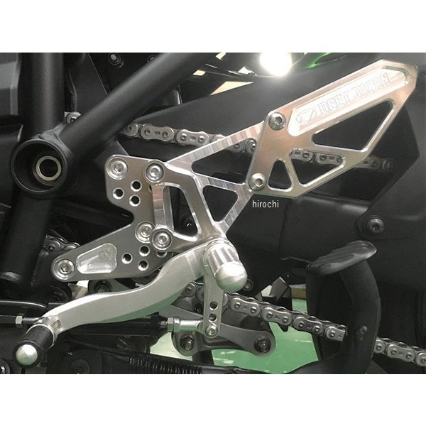 バックステップ 固定式 18年-19年 ニンジャ H2 SX ハイパーバンク シルバー