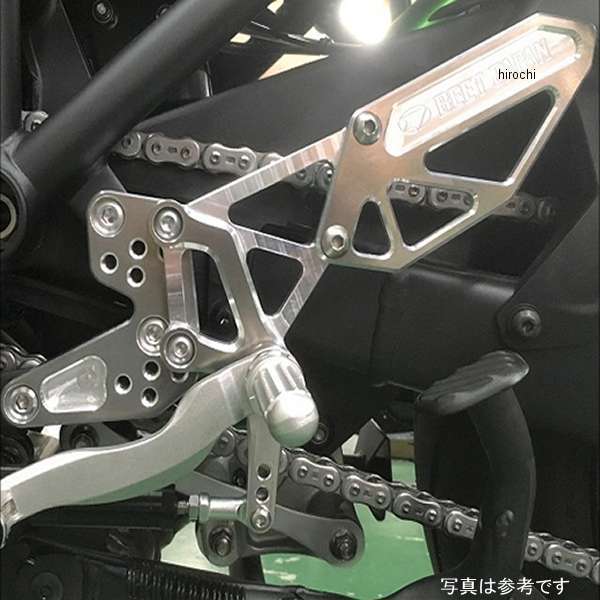 バックステップ 固定式 18年-19年 ニンジャ H2 SX 黒 ハイパーバンク シルバー