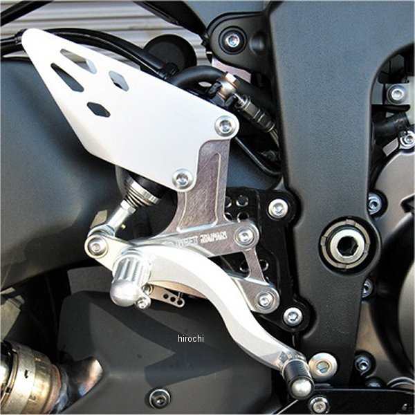 バックステップ 固定式 19年 ニンジャ ZX-6R ハイパーバンク シルバー