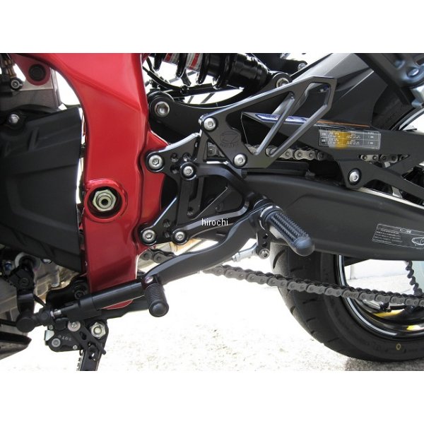 バックステップ ハイパーバンク 固定式 ニンジャ ZX-25R、ZX-4R ブラック