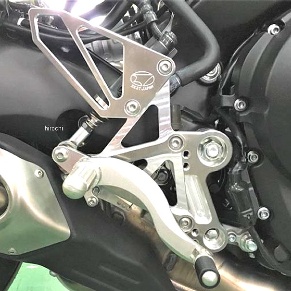 バックステップ 固定式 MT-09、XSR900 ハイパーバンク シルバー