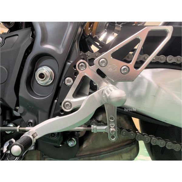 バックステップ 固定式 21年以降 MT-09、22年以降 XSR900 ハイパーバンク シルバー