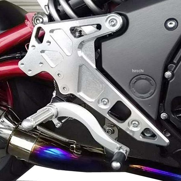 バックステップ 固定式 14年以降 ニンジャ400 ハイパーバンク シルバー