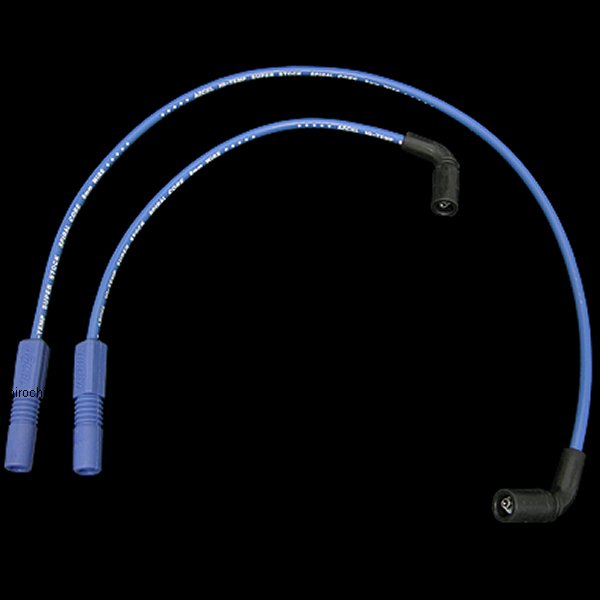 プラグコード 8mmスパイラルコア 2本 青 09年以降 ツアラー