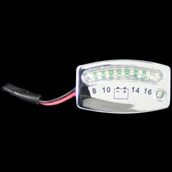 LEDバッテリーゲージ クローム