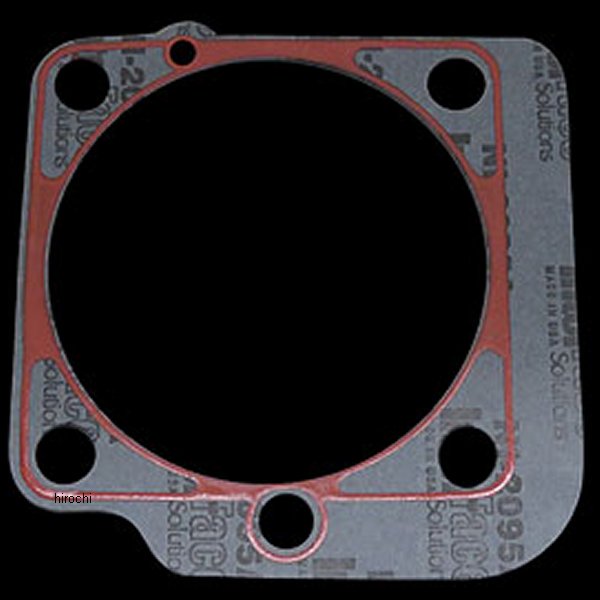 リアシリンダベースガスケット シリコンビーデッド 48年-63年 パンヘッド