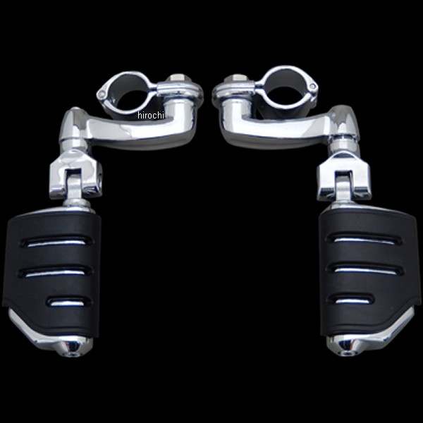 ロングホーン オフセット ハイウェイペグ トライデント クローム