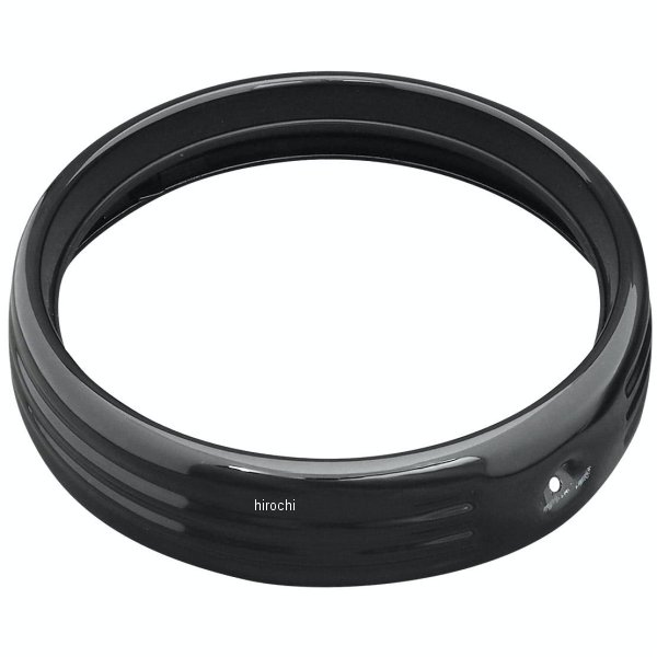 6916  ヘッドライトトリムリング グロスブラック 7inc