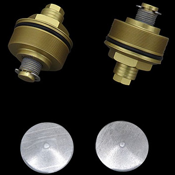 フロントフォーク イニシャルアジャスター 49mm用 ゴールドアルマイト 06年以降 FXD/FXDWG