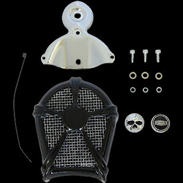 MACH2 ホーンカバー ブラック/クロームメッシュ