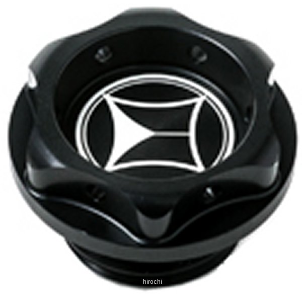 オイルフィラーキャップ M27XP3.0 クラウンタイプ 黒