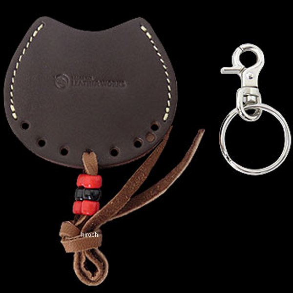 本革キーフォブカバー ダークブラウン