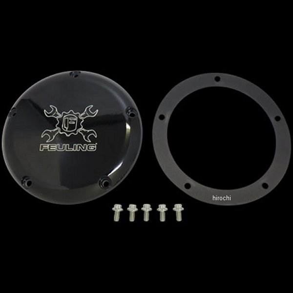 ギアクロスロゴ ダービーカバー5穴 ブラック