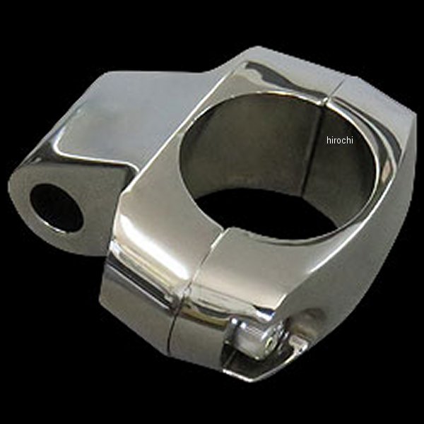 オイルクーラー LEDランプ用ハンドルバークランプ ブラッククローム