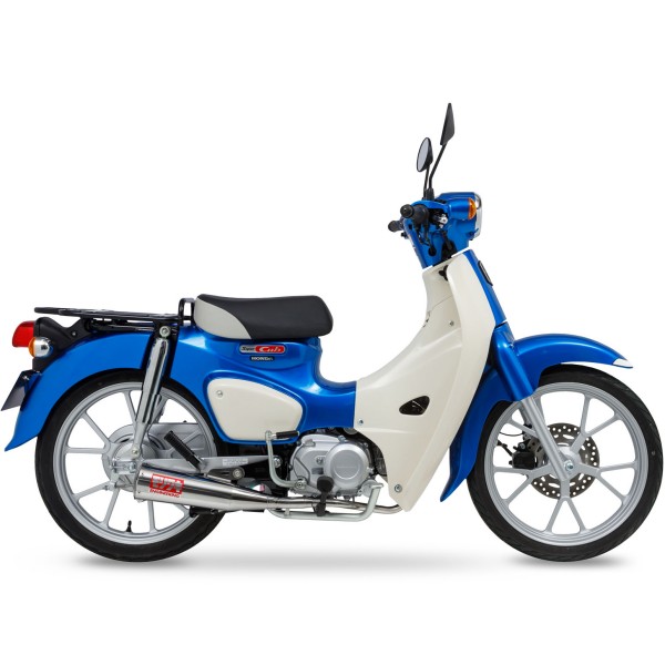 フルエキゾースト メガホン 22年 スーパーカブ110、クロスカブ110 ステンレスポリッシュ