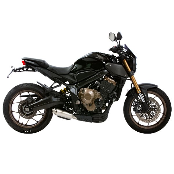 フルエキゾースト CROSS SHORTS ZERO 23年 CB650R、CBR650R 政府認証 BLACK/WT