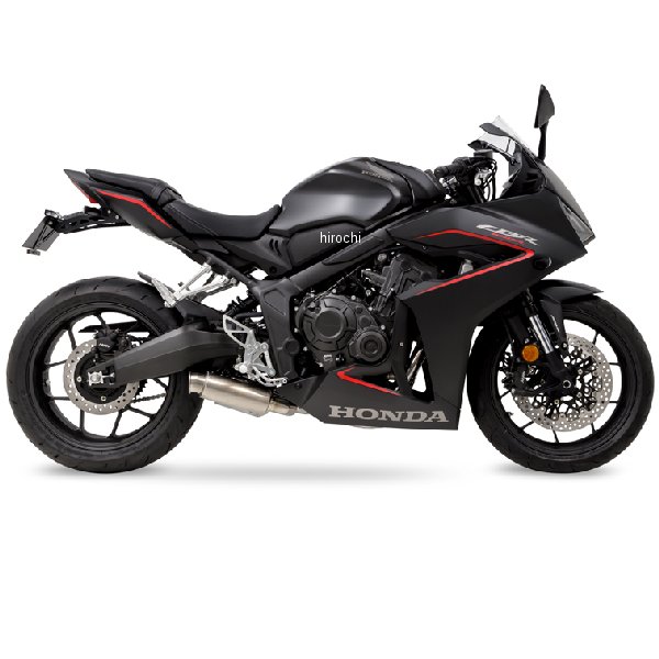 フルエキゾーストマフラー CROSS SHORT ZERO CBR650R ポリッシュ、ホワイトチタン