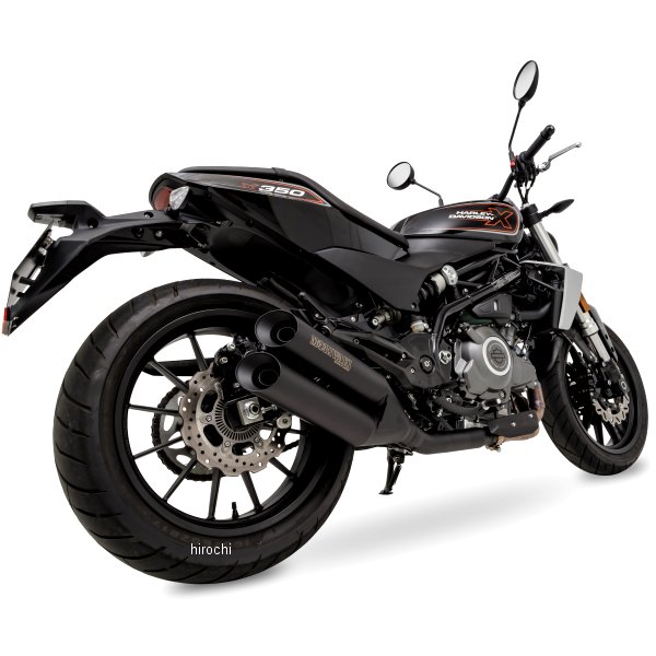 スリップオンマフラー CROSS TWIN 23年以降 ハーレー X350 ブラック