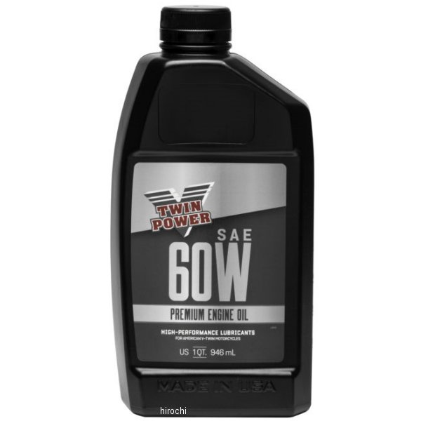 V-Twin エンジンオイル プレミアム 60WT 1クォート(946ml)