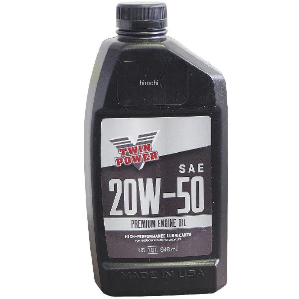 V-Twin エンジンオイル プレミアム 20W50 1クォート(946ml)