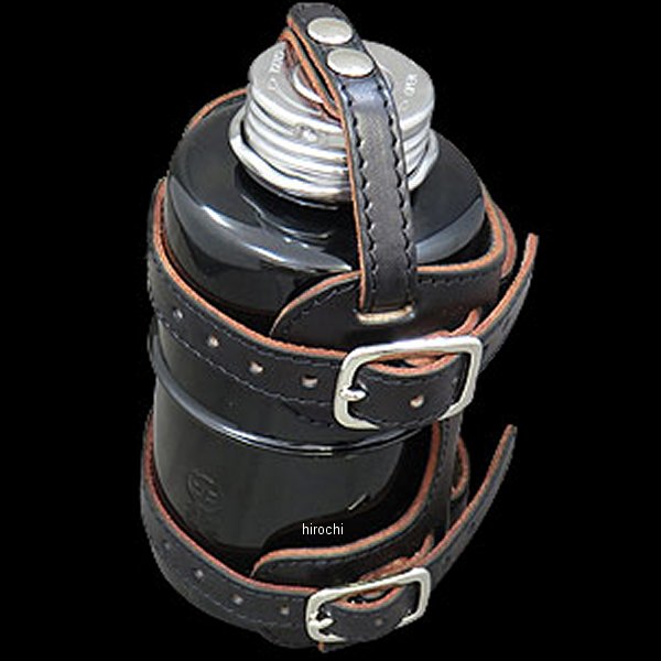 グリースモンキー 本革ボトルホルダー 黒×シルバー