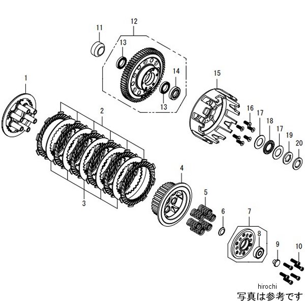 スペシャルクラッチインナーキット タイプ-R モンキー125
