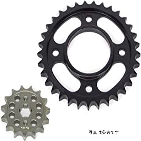 スプロケットセット 15T-33T スチール/高耐久焼入れ スーパーカブ110(JA44/59)、クロスカブ110(JA45/60)、CT125 ハンターカブ