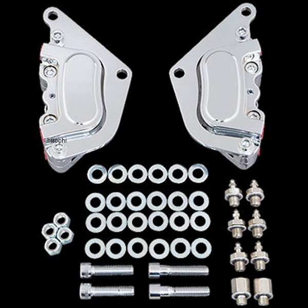 4ポッドブレーキキット フロント用 10インチ クローム 77年-83年 FX,XL