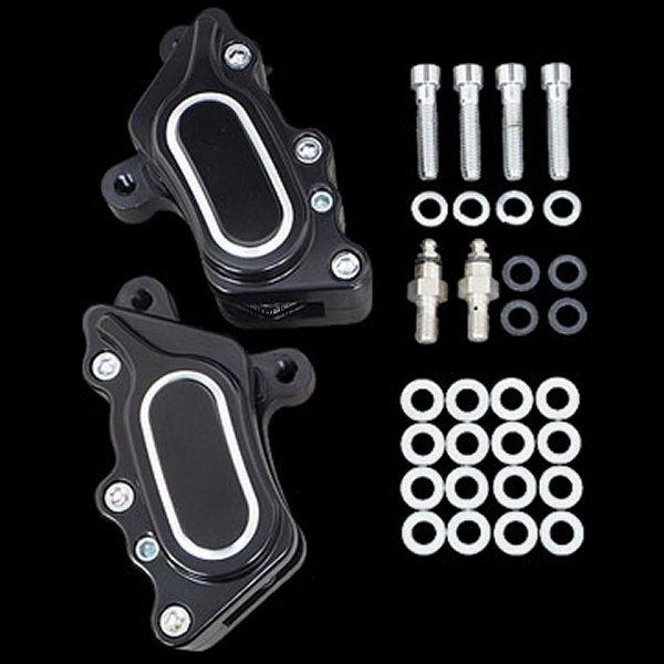 【セール特価】 4ポッドブレーキキット 黒 2000年-12年 ソフテイル