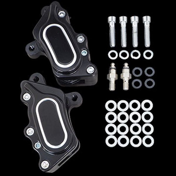 【セール特価】 4ポッドブレーキキット フロント用 300mm 黒 08年以降 ツーリング