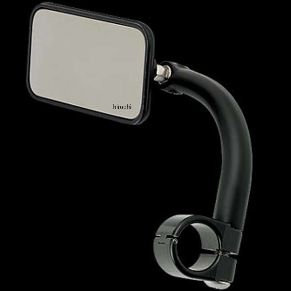 ユーティリティスクエアミラー クランプ付 黒