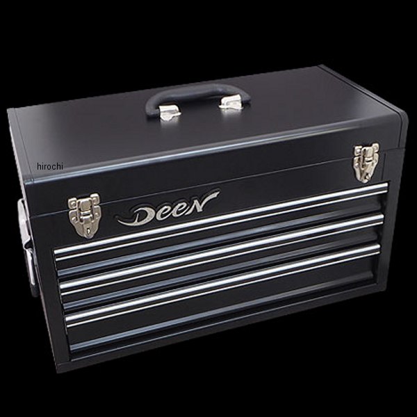 ディーン DEEN 3段トップチェスト 黒 