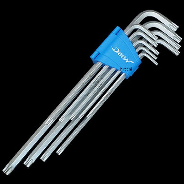 ディーン DEEN ロングタイプ L型トルクスレンチ 9ピースセット