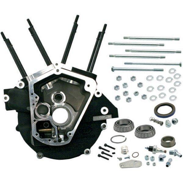 【セール特価】 スーパーストック クランクケース 92年-99年 3-5/8ボア ブラック