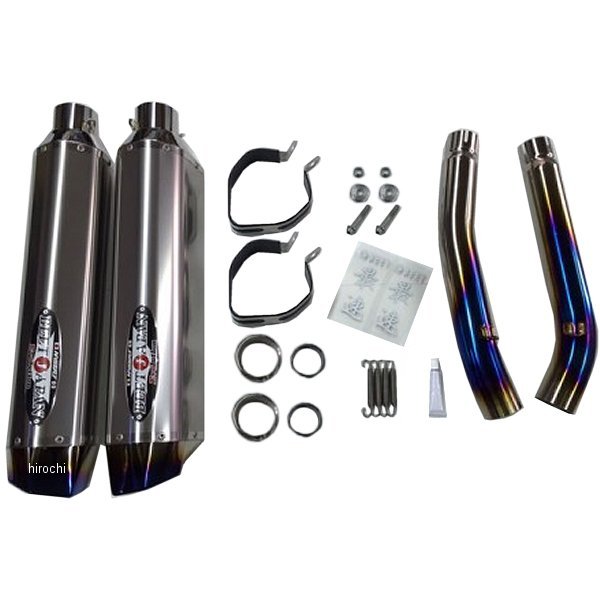 スリップオンマフラー ナサートエボリューション TYPE2 14年 GSX1300R ハヤブサ クリアチタン