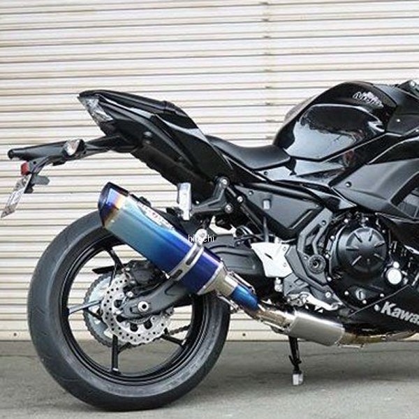 フルエキゾースト ナサートエボリューション TYPE2 17年-19年 Ninja650、Z650 ブルーチタン
