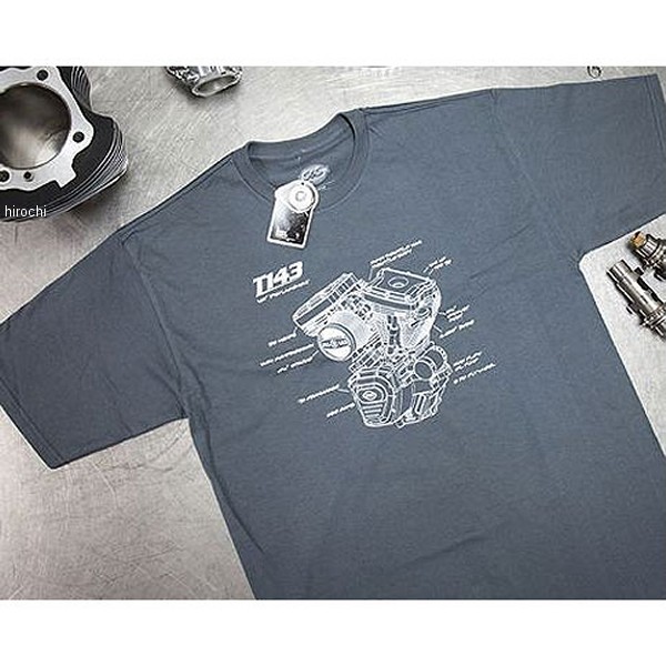 T143 ダイアグラムTシャツ グレー Mサイズ