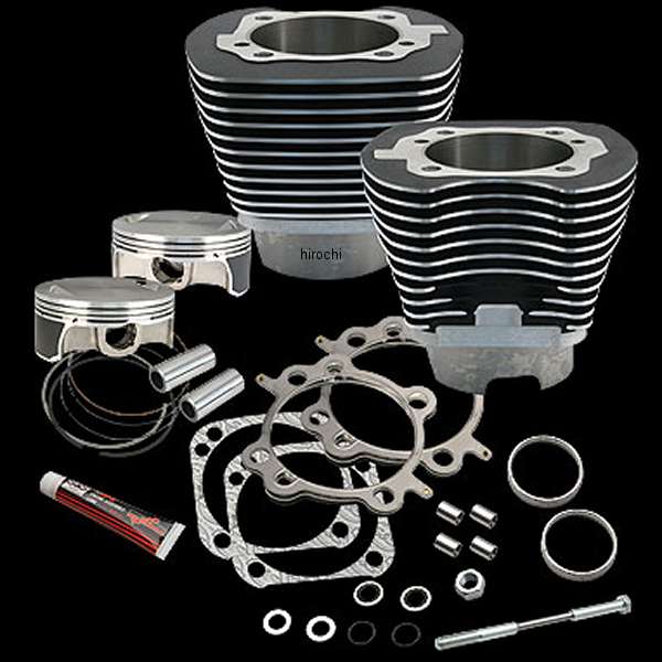 【セール特価】 シリンダー&ピストンキット 117インチ ローコンプ Wブラック