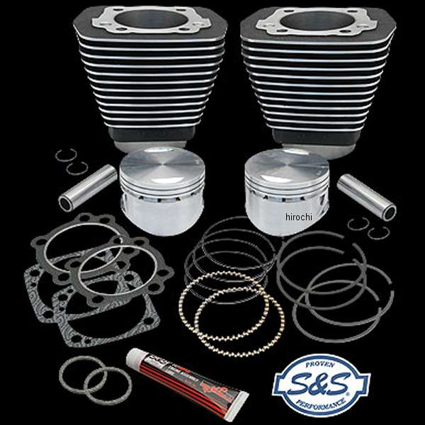 シリンダー&ピストンキット 88インチ84年-99年 ビッグツイン Wブラック