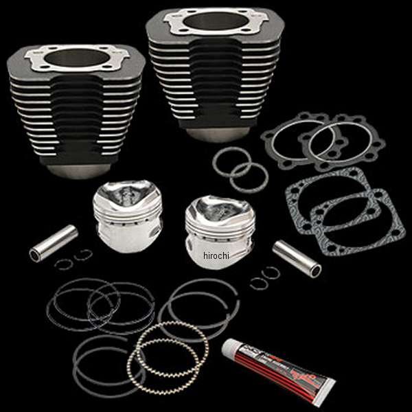 【セール特価】 シリンダー&ピストンキット 96インチ 84年-99スーパーストック ブラック