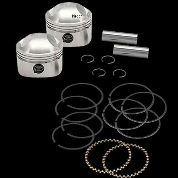鍛造ピストンセット ローコンプ 36年-84年ストローカー +.030