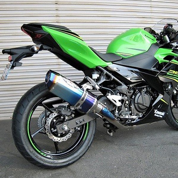 フルエキゾースト ナサートエボリューション TYPE2 18年 Ninja250 ブルーチタン