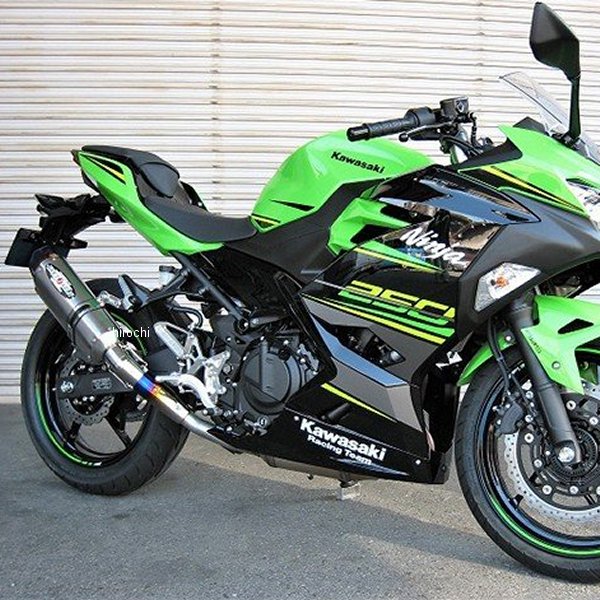 スリップオンマフラー ナサートエボリューション TYPE2 18年 Ninja250 チタン