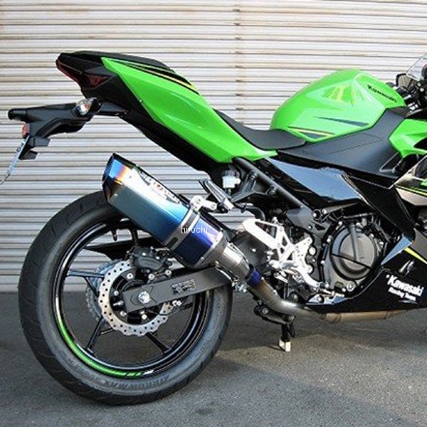 スリップオンマフラー ナサートエボリューション TYPE2 18年 Ninja250 ブルーチタン