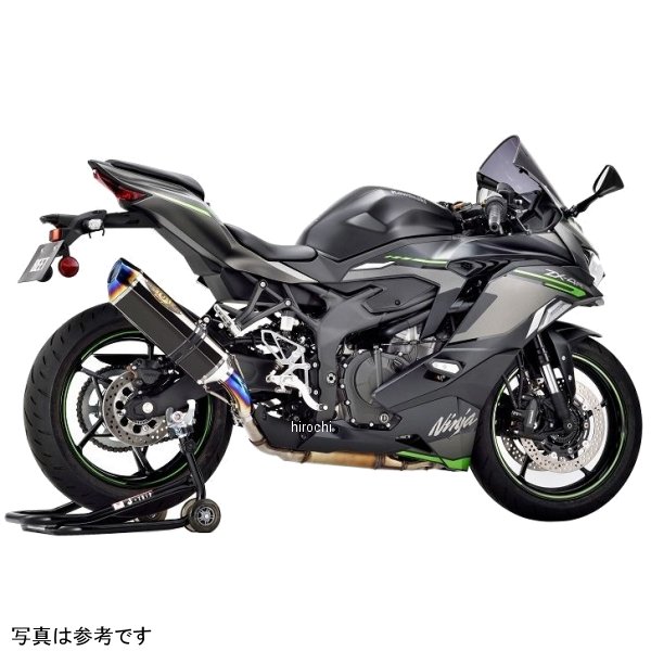 スリップオンマフラー NASSERT Evolution ＴｙｐｅII 政府認証 23年- ニンジャ ZX-4R SE/RR ブルーチタン