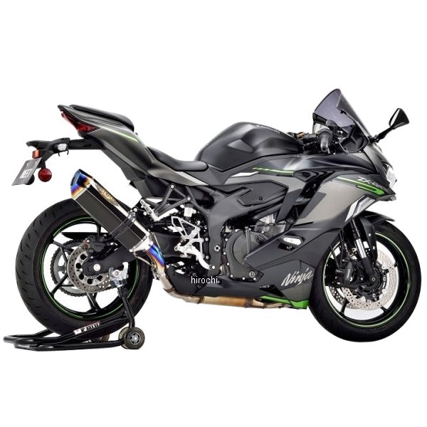 スリップオンマフラー NASSERT Evolution ＴｙｐｅII 政府認証 23年- ニンジャ ZX-4R SE/RR メタルブラック